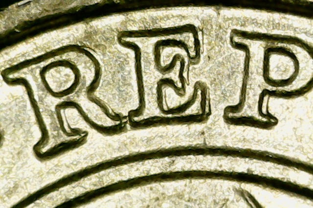 1950-Paraguay-1-Centisimo-DDO-/-DDR-Nice-Doubling.